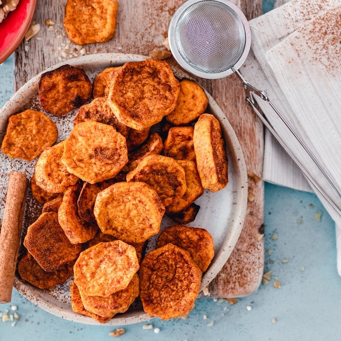 Baked Candied Yams, oven baked candied yams, baked candied yams recipe, vegan, thrivegan